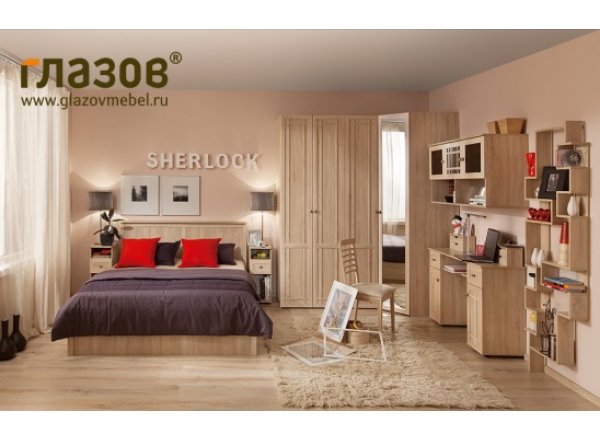 Столик туалетный Sherlock 53, дуб сонома