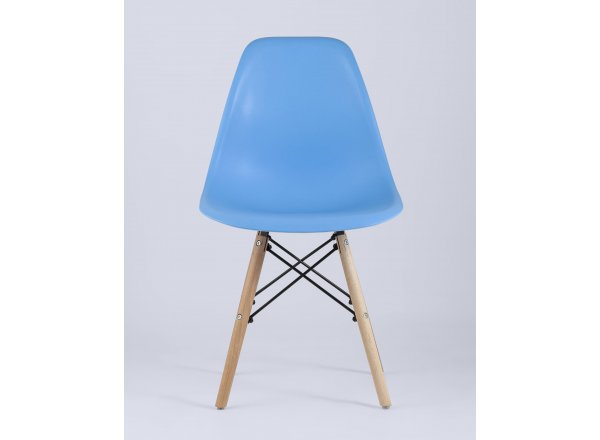 Стул Eames Style DSW голубой (разборный каркас)