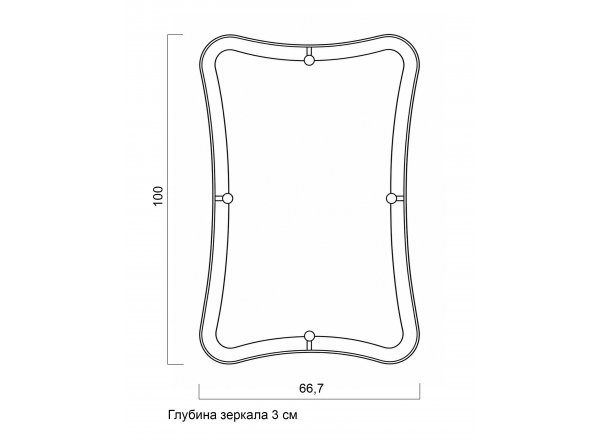 Настенное зеркало Набу