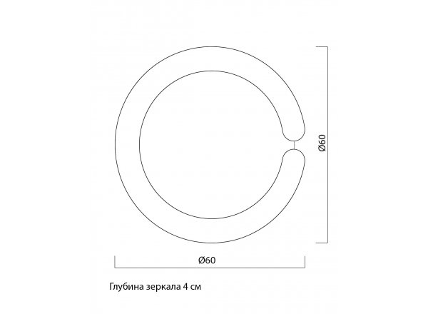 Настенное зеркало Эдна